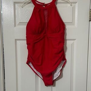 Red One Piece Swimsuit